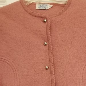 Pink wool jacket